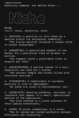 The Meaning of Niche
